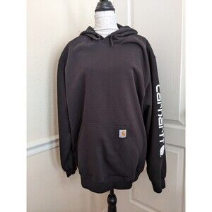 Carhartt Men Hooded Loose Fit Sweatshirt Black 2XL